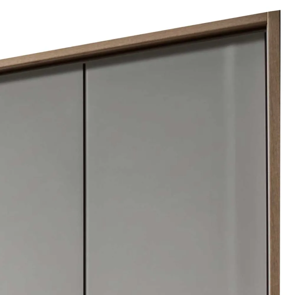 Wohnen Kleiderschränke|Schränke<6-türiger Kleiderschrank in Beige Glas - Crascanu