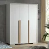 Wohnen Kleiderschränke|Schränke<3-türiger Kleiderschrank in Weiß - Eldrus