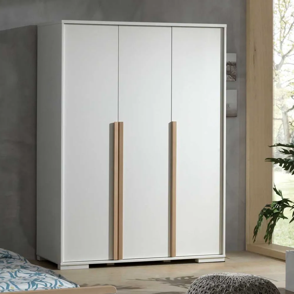 Wohnen Kleiderschränke|Schränke<3-türiger Kleiderschrank in Weiß - Eldrus