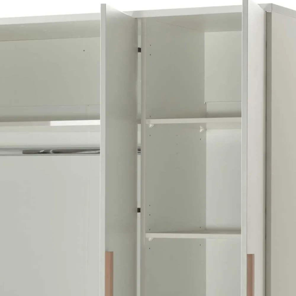 Wohnen Kleiderschränke|Schränke<3-türiger Kleiderschrank in Weiß - Eldrus