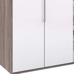 Wohnen Kleiderschränke<3-türiger Kleiderschrank mit Spiegel & Weißglas - Empresian