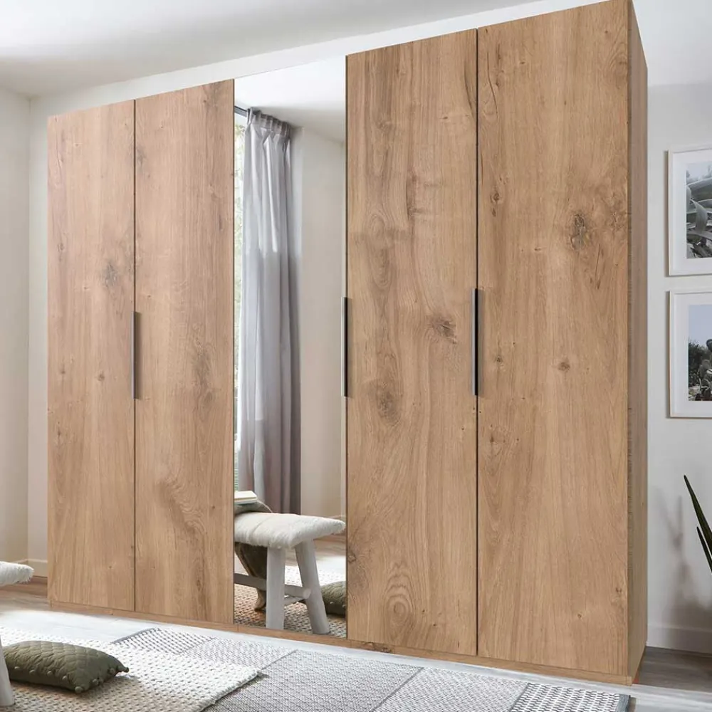 Wohnen Kleiderschränke<5-türiger Kleiderschrank mit einer Spiegeltür - Dagidoyo