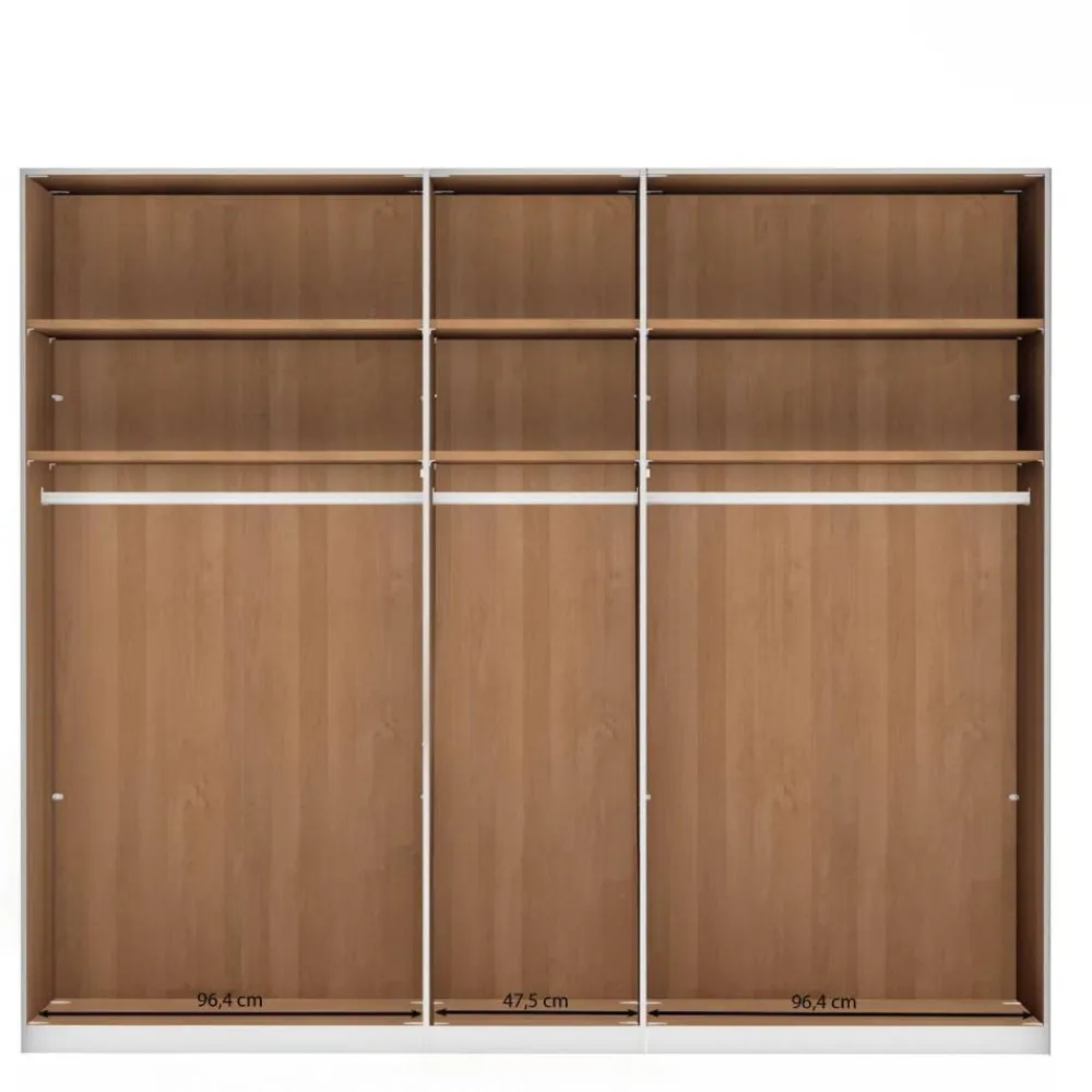 Wohnen Kleiderschränke<5-türiger Kleiderschrank mit Glasfront - Angelina