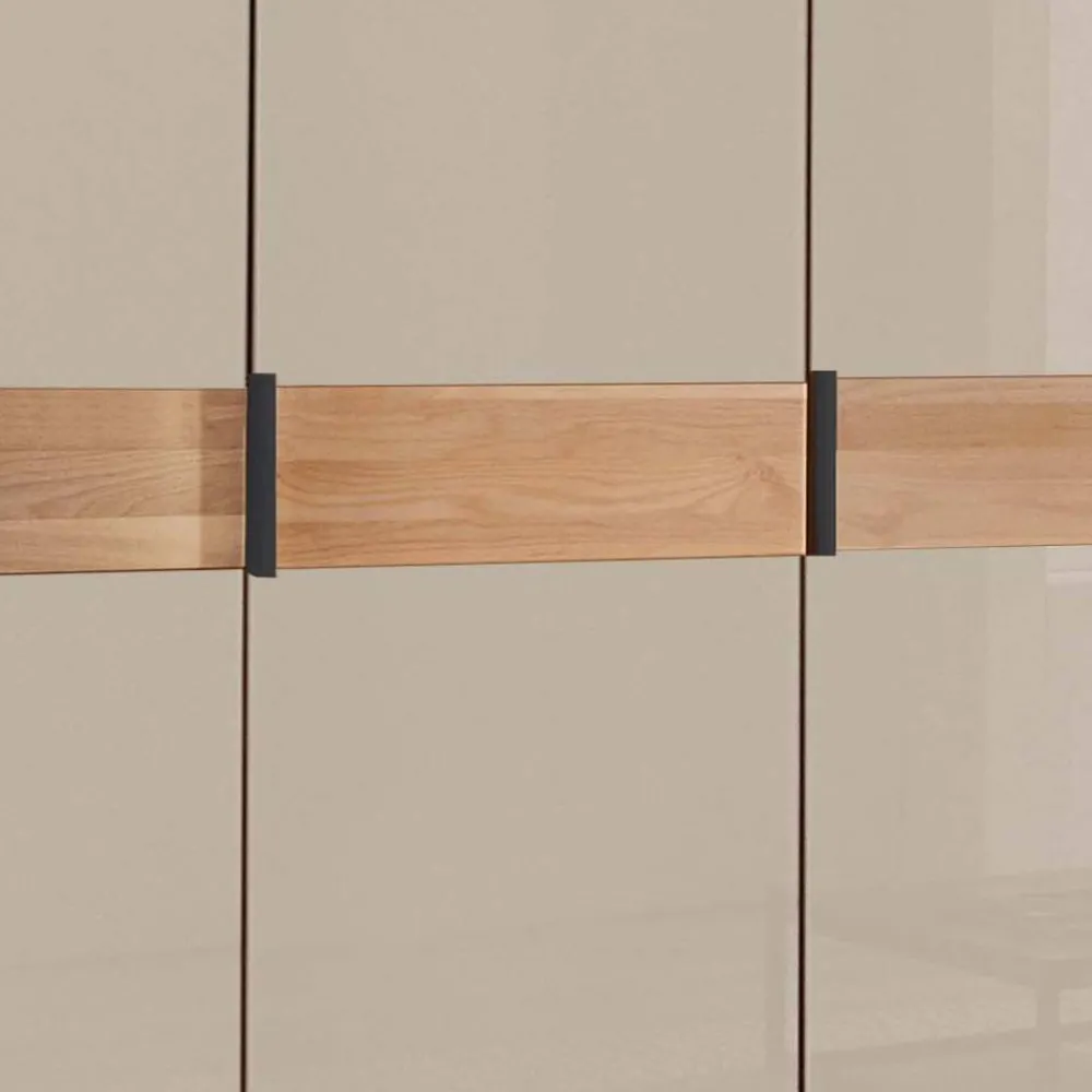 Wohnen Kleiderschränke<5-türiger Kleiderschrank mit Glasfront - Angelina