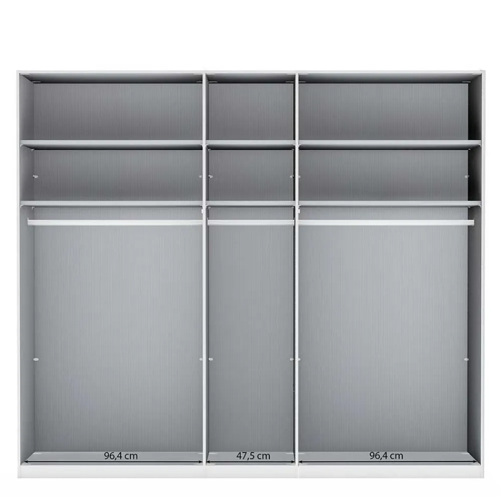 Wohnen Kleiderschränke<3-türiger Kleiderschrank mit Dreh- und Falttüren - Nujan