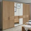 Wohnen Kleiderschränke<6-türiger Kleiderschrank mit 2 Spiegeln - Emdsiva III