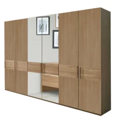 Wohnen Kleiderschränke<6-türiger Kleiderschrank mit 2 Spiegeln - Emdsiva III