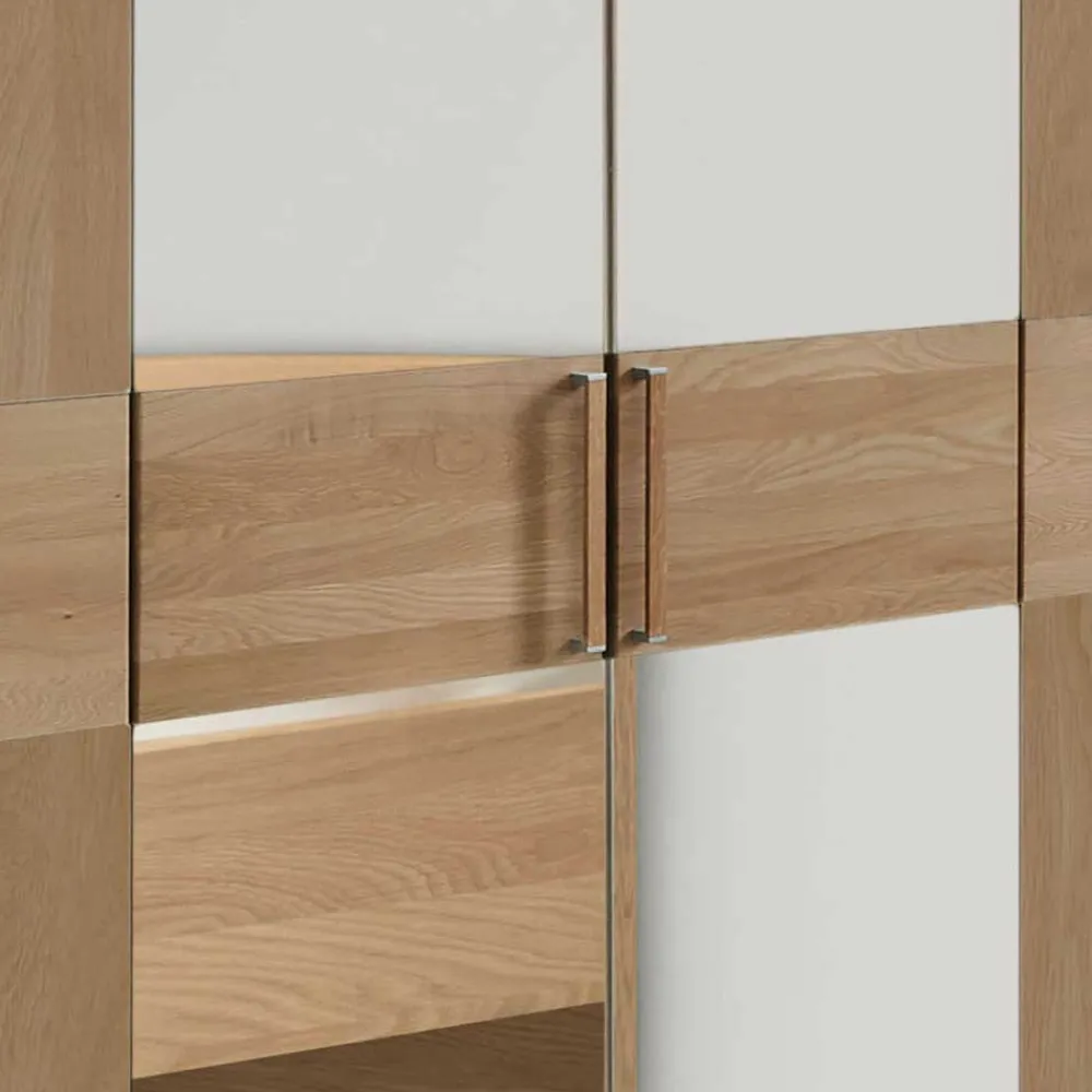 Wohnen Kleiderschränke<6-türiger Kleiderschrank mit 2 Spiegeln - Emdsiva III