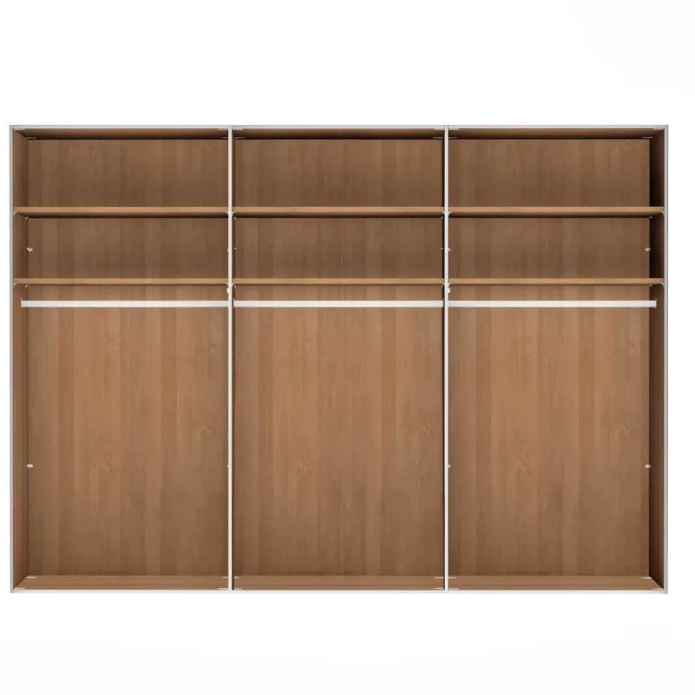 Wohnen Kleiderschränke<6-türiger Kleiderschrank mit 2 Spiegeln - Emdsiva III