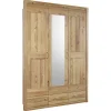 Wohnen Kleiderschränke<3-türiger Kleiderschrank mit 3 Schubladen - Zamron