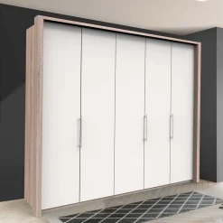 Wohnen Kleiderschränke|Schränke<3-türiger Kleiderschrank mit Falttüren - Vaclyn