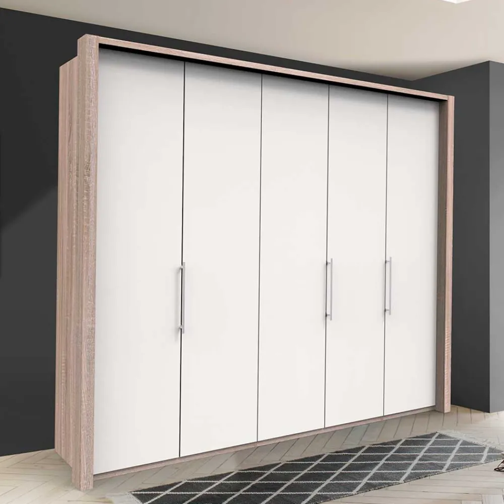 Wohnen Kleiderschränke|Schränke<3-türiger Kleiderschrank mit Falttüren - Vaclyn