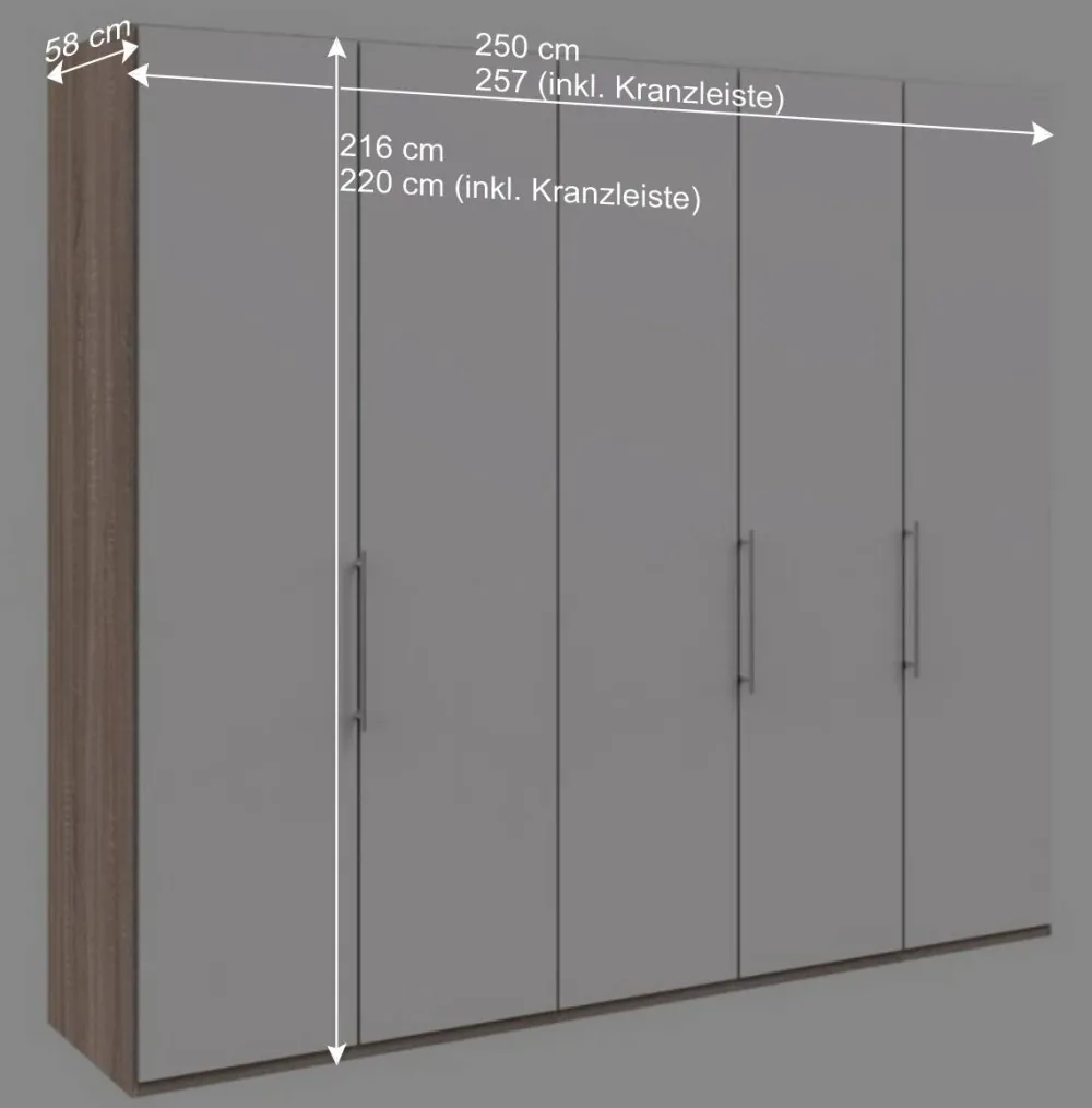 Wohnen Kleiderschränke|Schränke<3-türiger Kleiderschrank mit Falttüren - Vaclyn