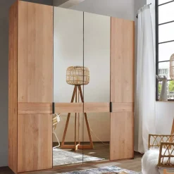 Wohnen Kleiderschränke<4-türiger Kleiderschrank mit zwei Spiegeltüren - Murray
