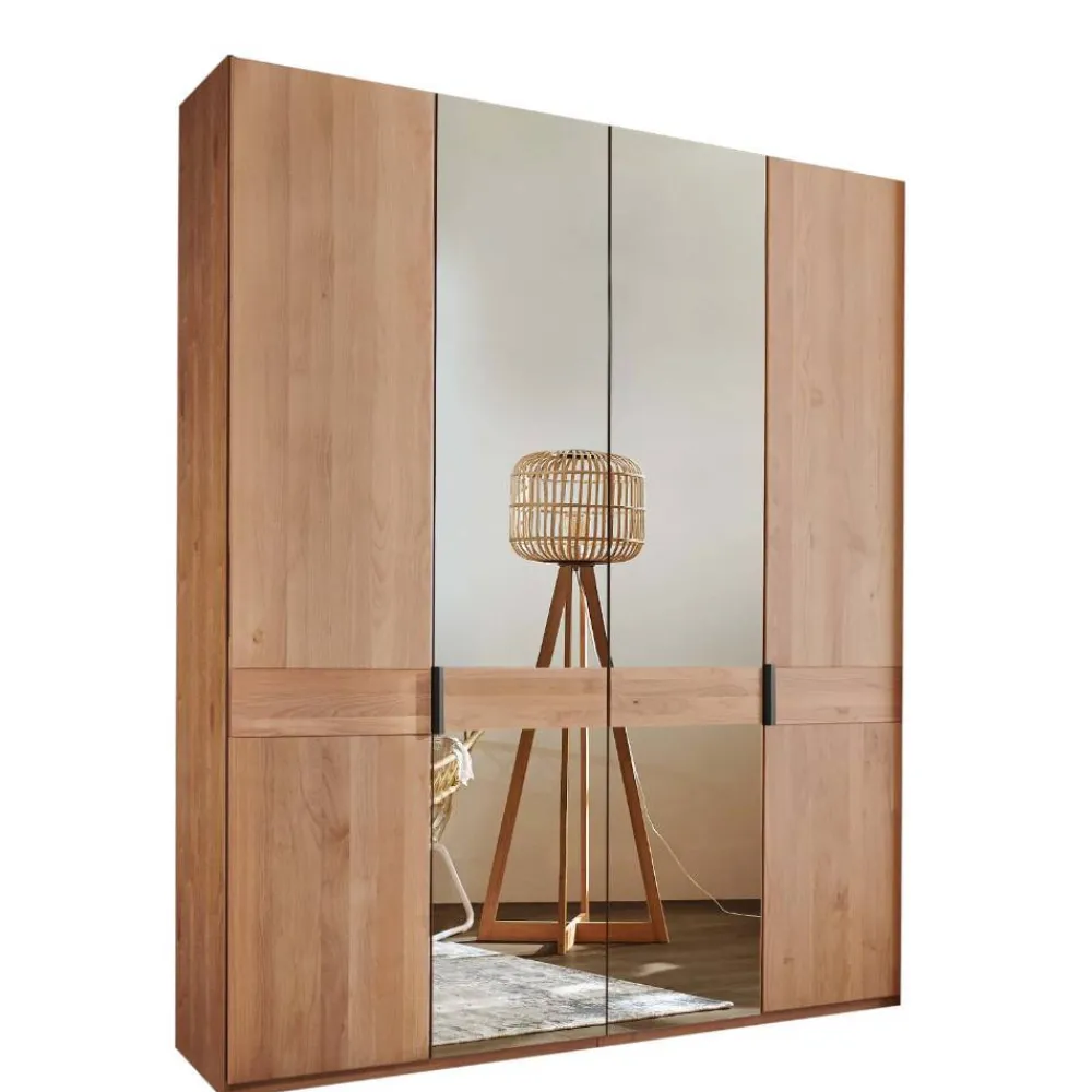 Wohnen Kleiderschränke<4-türiger Kleiderschrank mit zwei Spiegeltüren - Murray