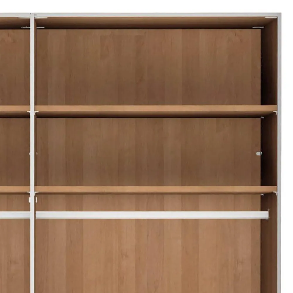 Wohnen Kleiderschränke<4-türiger Kleiderschrank mit zwei Spiegeltüren - Murray