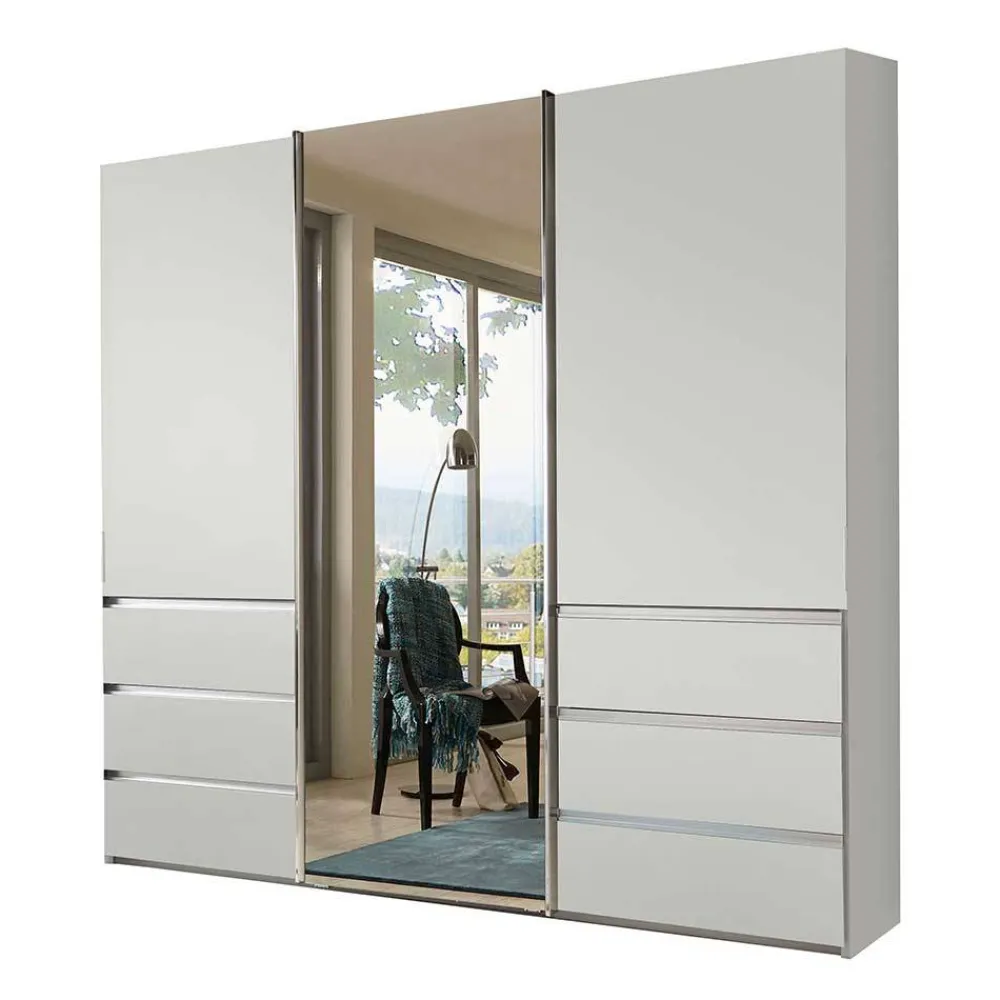 Wohnen Kleiderschränke<3-türiger Kleiderschrank mit Spiegel - Altagracia