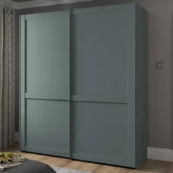Wohnen Schränke|Kleiderschränke<2-türiger Kleiderschrank mit Schwebetüren - modern - Rajavo