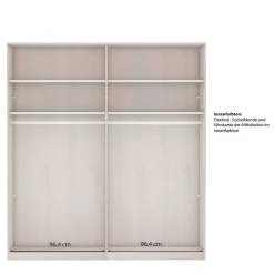 Wohnen Schränke|Kleiderschränke<2-türiger Kleiderschrank mit Schwebetüren - modern - Rajavo