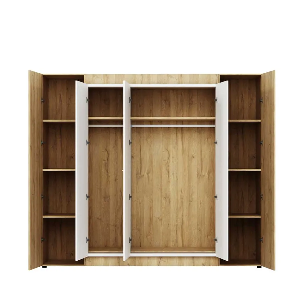 Wohnen Kleiderschränke<5-türiger Kleiderschrank 252x220x60 cm - Anieva