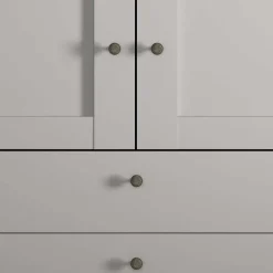 Wohnen Kleiderschränke<2-türiger Kombi-Kleiderschrank mit 3 Schubladen - Ridonna
