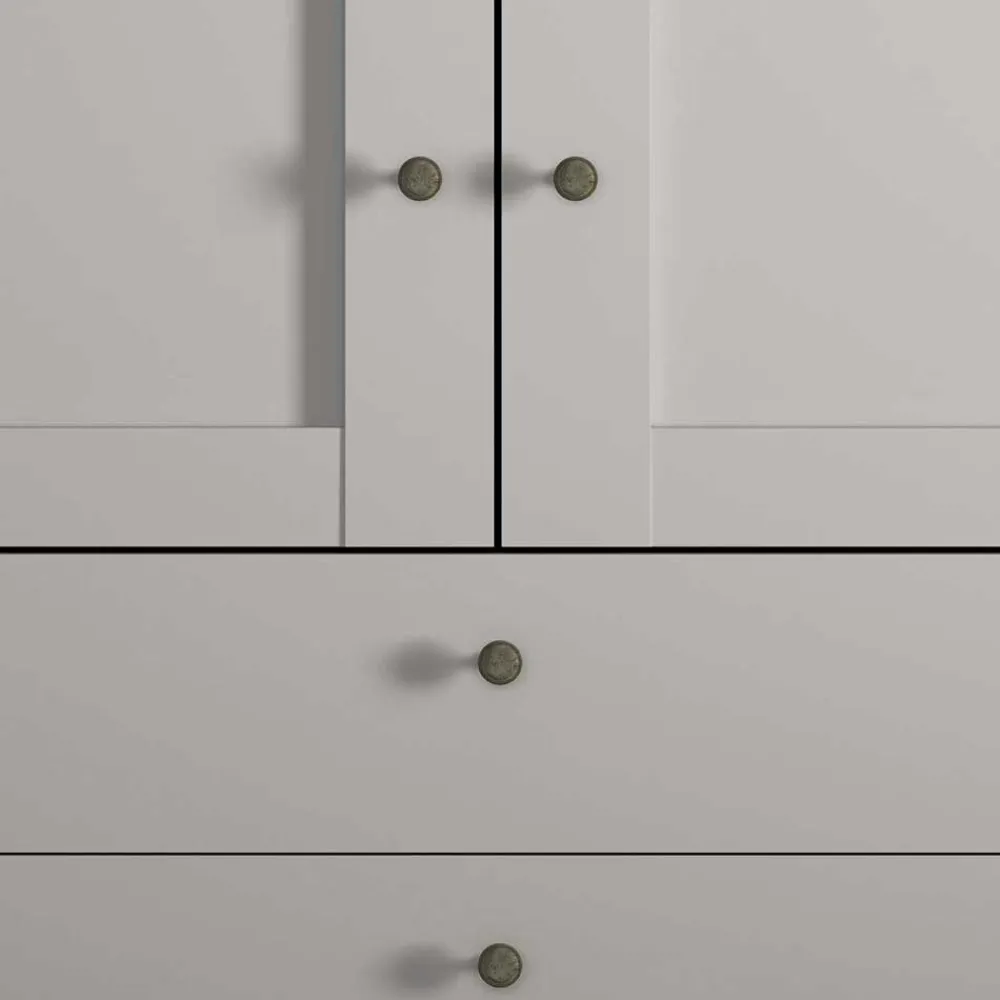 Wohnen Kleiderschränke<2-türiger Kombi-Kleiderschrank mit 3 Schubladen - Ridonna