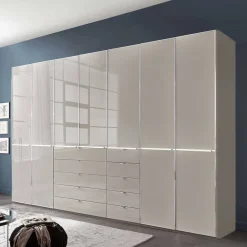 Wohnen Kleiderschränke|Schränke<7-türiger Kombi-Kleiderschrank 345 cm breit - Nucina