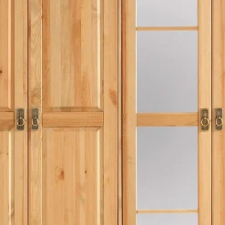 Wohnen Kleiderschränke<6-türiger Massiver Kleiderschrank mit 3 Schubladen - Inhusa