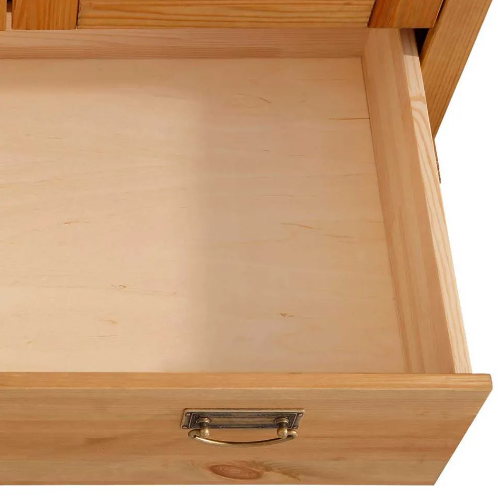 Wohnen Kleiderschränke<6-türiger Massiver Kleiderschrank mit 3 Schubladen - Inhusa
