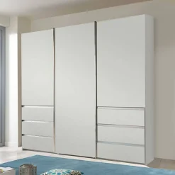 Wohnen Kleiderschränke<3-türiger Schiebetürenschrank in Weiß - Onspira
