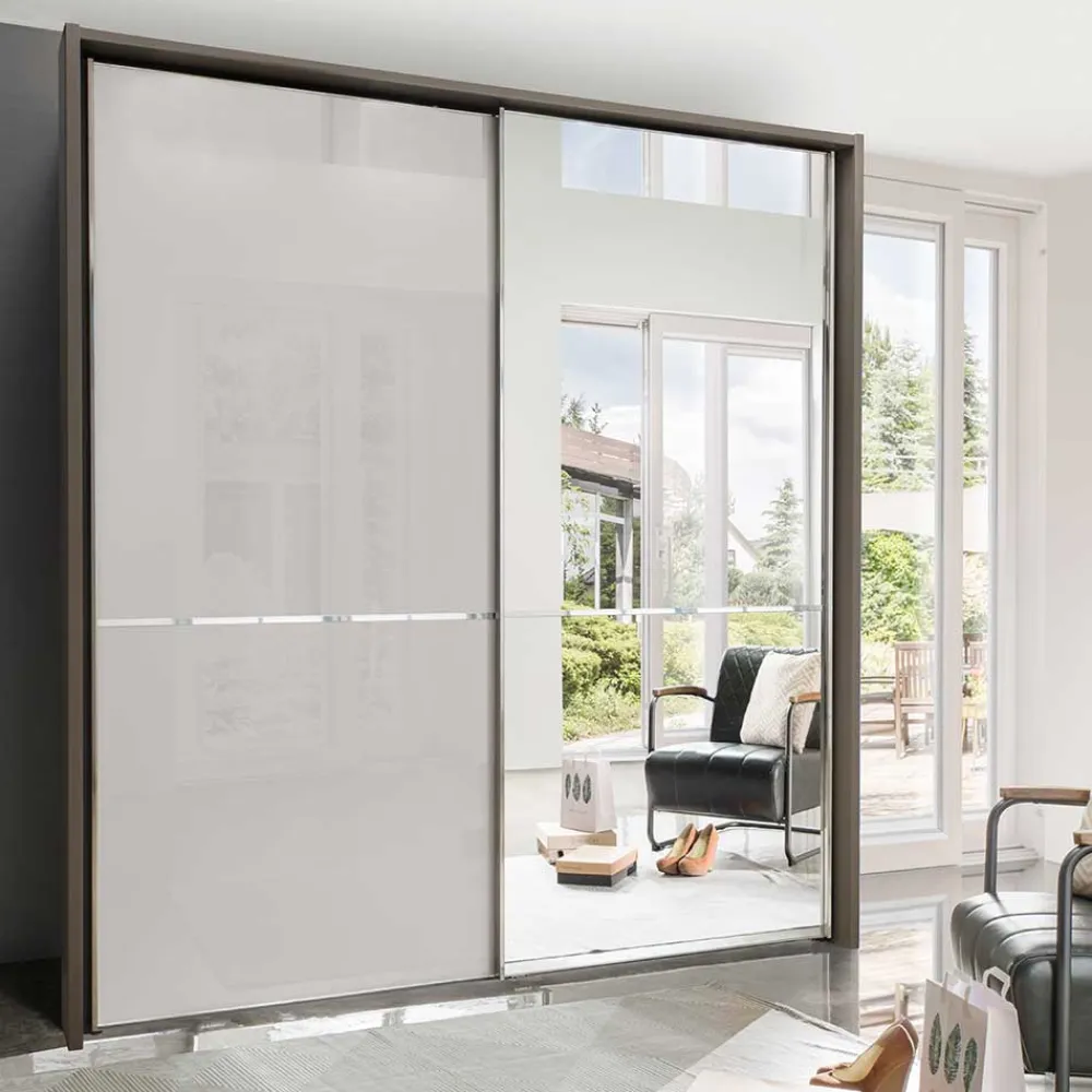Wohnen Kleiderschränke<2-türiger Schiebetürenschrank mit 1 Spiegeltür - Cosima
