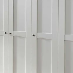 Wohnen Kleiderschränke<5-türiger Schlafzimmer Kleiderschrank in Weiß - Ignacio
