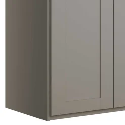 Wohnen Kleiderschränke|Schränke<6-türiger Schlafzimmer Kleiderschrank in Hellgrau - Ridonna