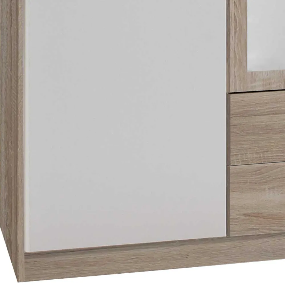 Wohnen Kleiderschränke<3-türiger Schlafzimmer Schrank mit 2 Schubladen - Purista