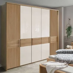 Wohnen Kleiderschränke|Schränke<5-türiger Schlafzimmer Schrank mit fünf Türen - Emdsiva IV