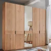 Wohnen Kleiderschränke|Schränke<5-türiger Schlafzimmer-Kleiderschrank teilmassiv - Murray