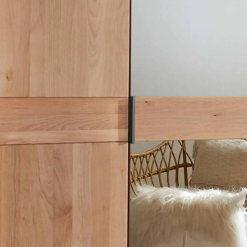 Wohnen Kleiderschränke|Schränke<5-türiger Schlafzimmer-Kleiderschrank teilmassiv - Murray