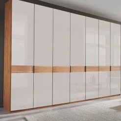 Wohnen Kleiderschränke<7-türiger Schlafzimmer-Kleiderschrank teilmassiv - Dilacco