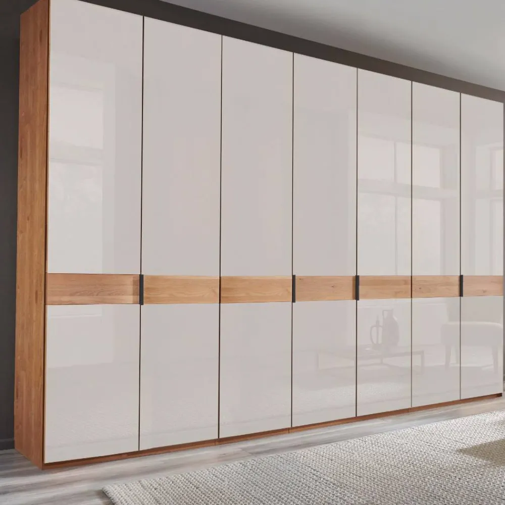 Wohnen Kleiderschränke<7-türiger Schlafzimmer-Kleiderschrank teilmassiv - Dilacco