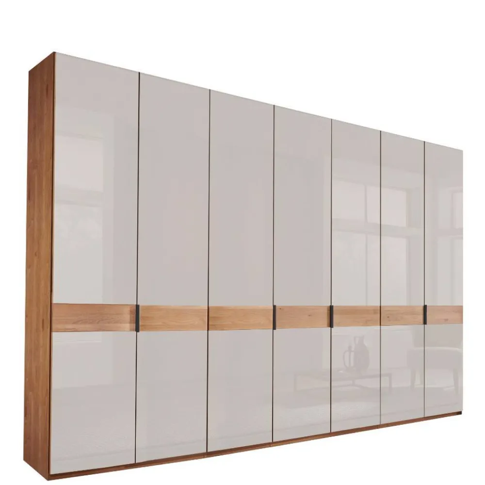 Wohnen Kleiderschränke<7-türiger Schlafzimmer-Kleiderschrank teilmassiv - Dilacco