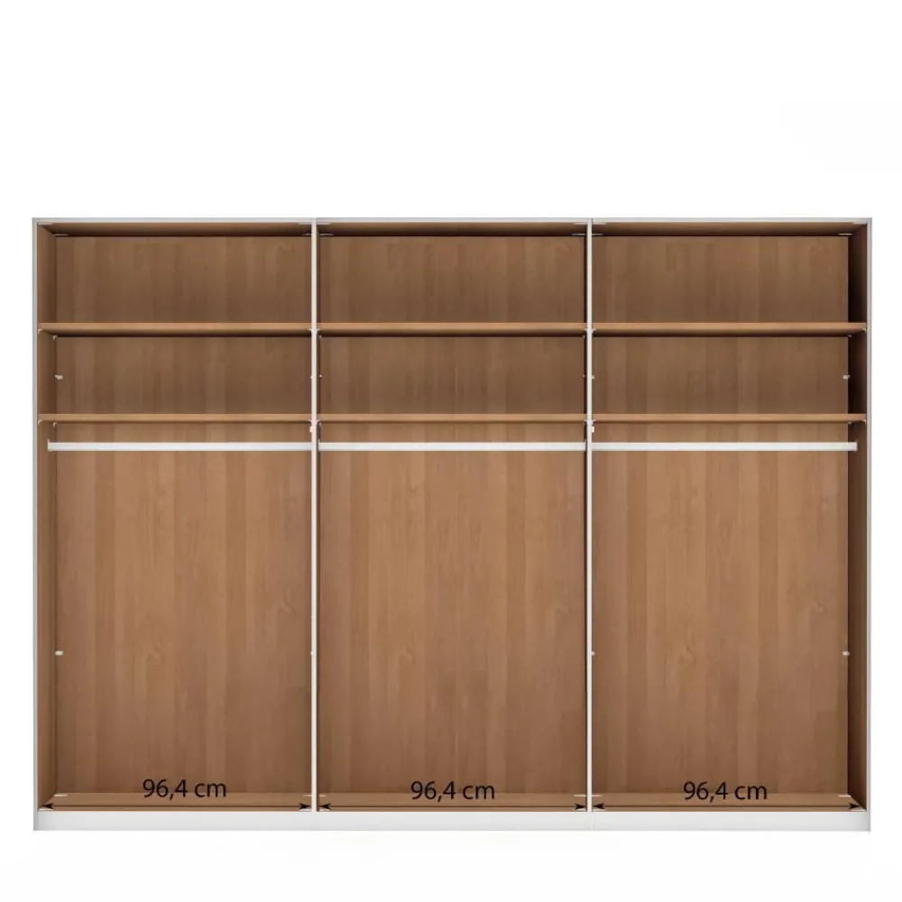Wohnen Kleiderschränke|Schränke<6-türiger Schlafzimmer-Kleiderschrank in Erle - Murray