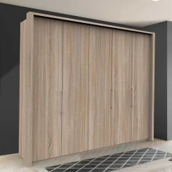 Wohnen Kleiderschränke<3-türiger Schlafzimmerschrank mit Falttüren - Zayun