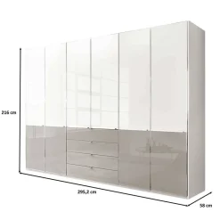 Wohnen Kleiderschränke|Schränke<6-türiger Schlafzimmer-Schrank modern - Pascan