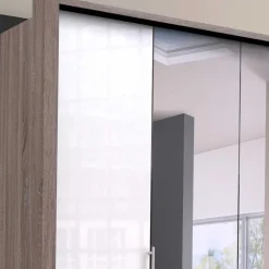 Wohnen Kleiderschränke|Schränke<2-türiger Schlafzimmerschrank mit Spiegel - Empresian