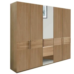 Wohnen Kleiderschränke|Schränke<5-türiger Schlafzimmerschrank in Eiche - Emdsiva