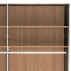 Wohnen Kleiderschränke<5-türiger Schlafzimmer-Schrank in Erle teilmassiv - Hung