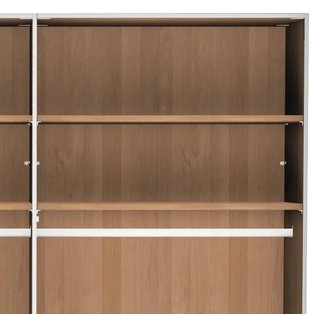 Wohnen Kleiderschränke<5-türiger Schlafzimmer-Schrank in Erle teilmassiv - Hung