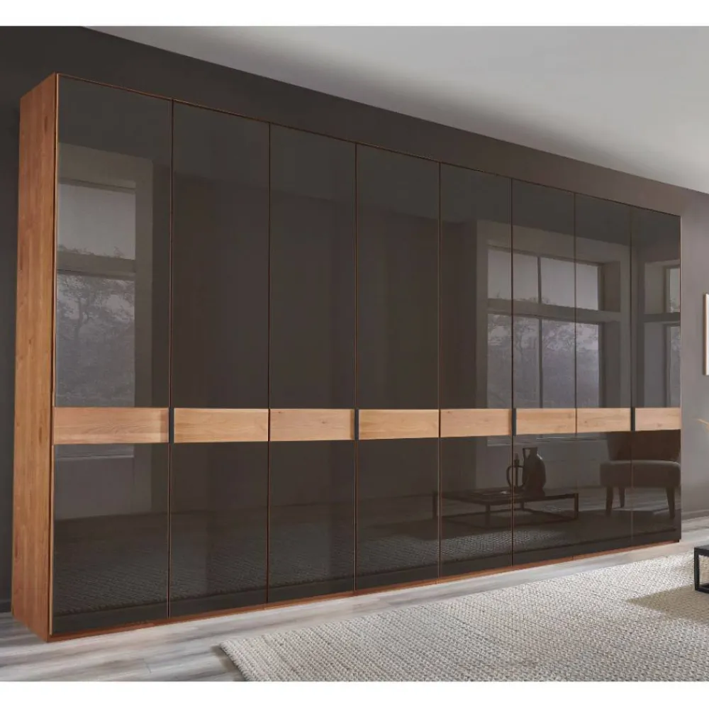 Wohnen Kleiderschränke<8-türiger Schlafzimmerschrank mit Glasfront - Hung