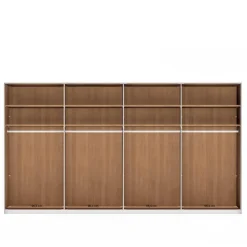 Wohnen Kleiderschränke<8-türiger Schlafzimmerschrank mit Glasfront - Hung