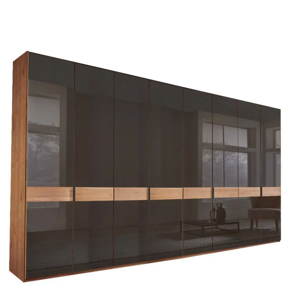 Wohnen Kleiderschränke<8-türiger Schlafzimmerschrank mit Glasfront - Hung
